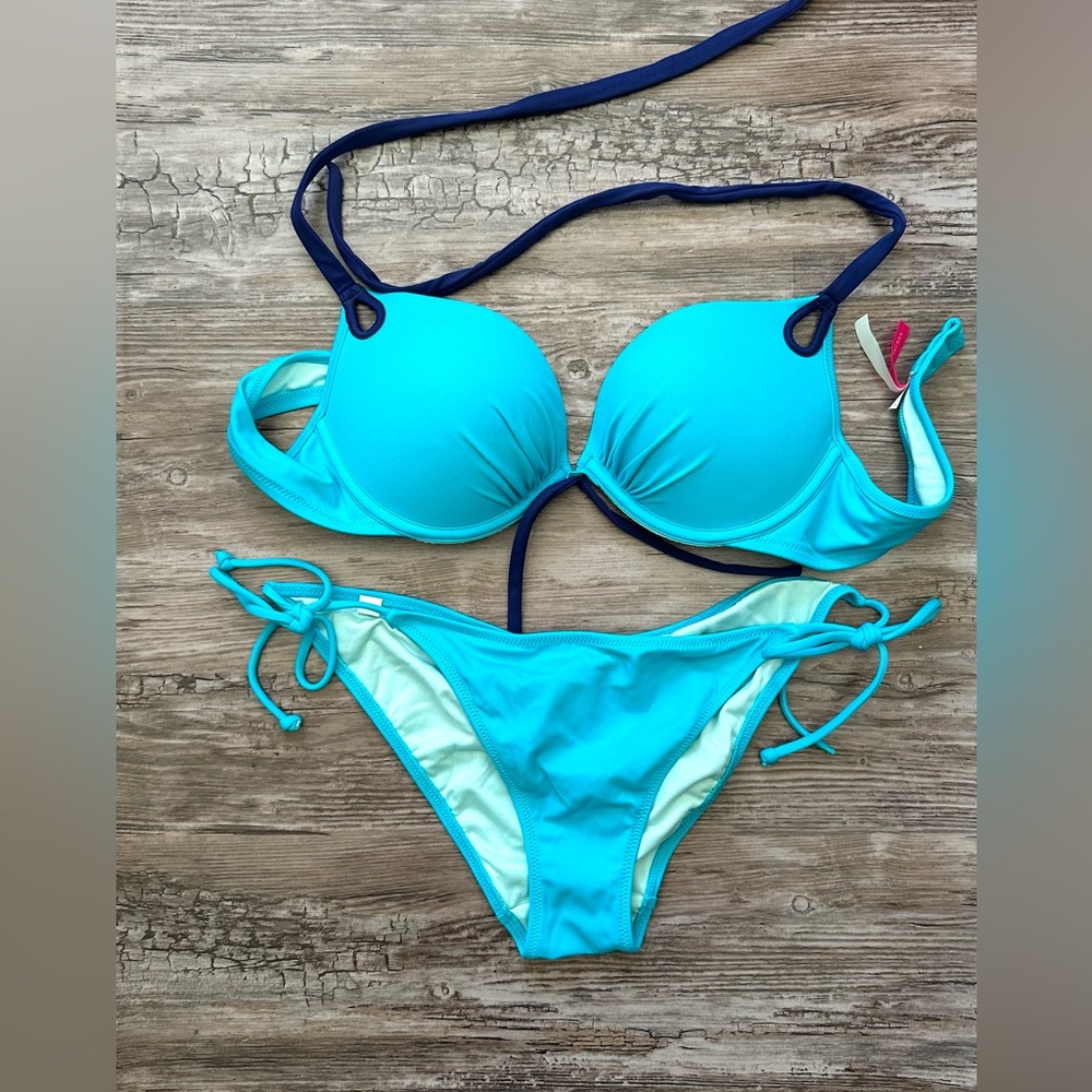 Victoria's Secret Push Up Bikini Set 36B/ Size Medium